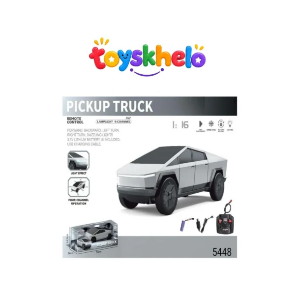 5448 Remote Control (RC) Pickup Truck modelled after the futuristic Tesla Cybertruck 5448