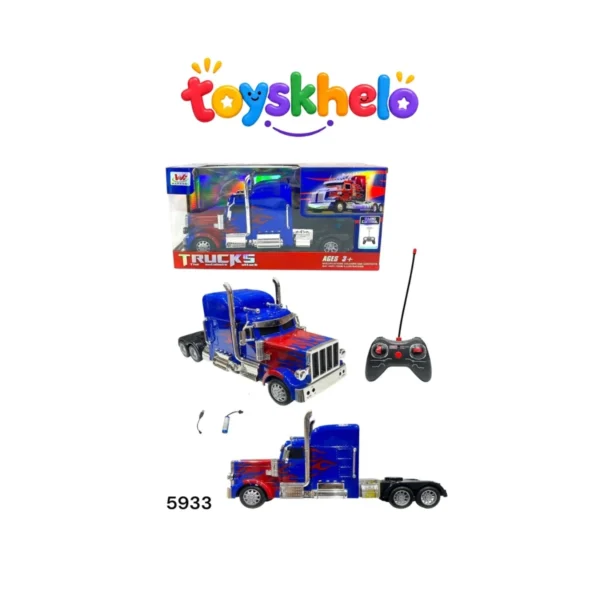 5933 Remote Control (RC) Optimus Prime Style Semi-Truck Toy 5933